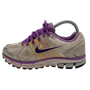 Nike Air Pegasus+ 28 Shoes Women's Sz 8.5 White Purple Zoom Air Cushlon Sneakers